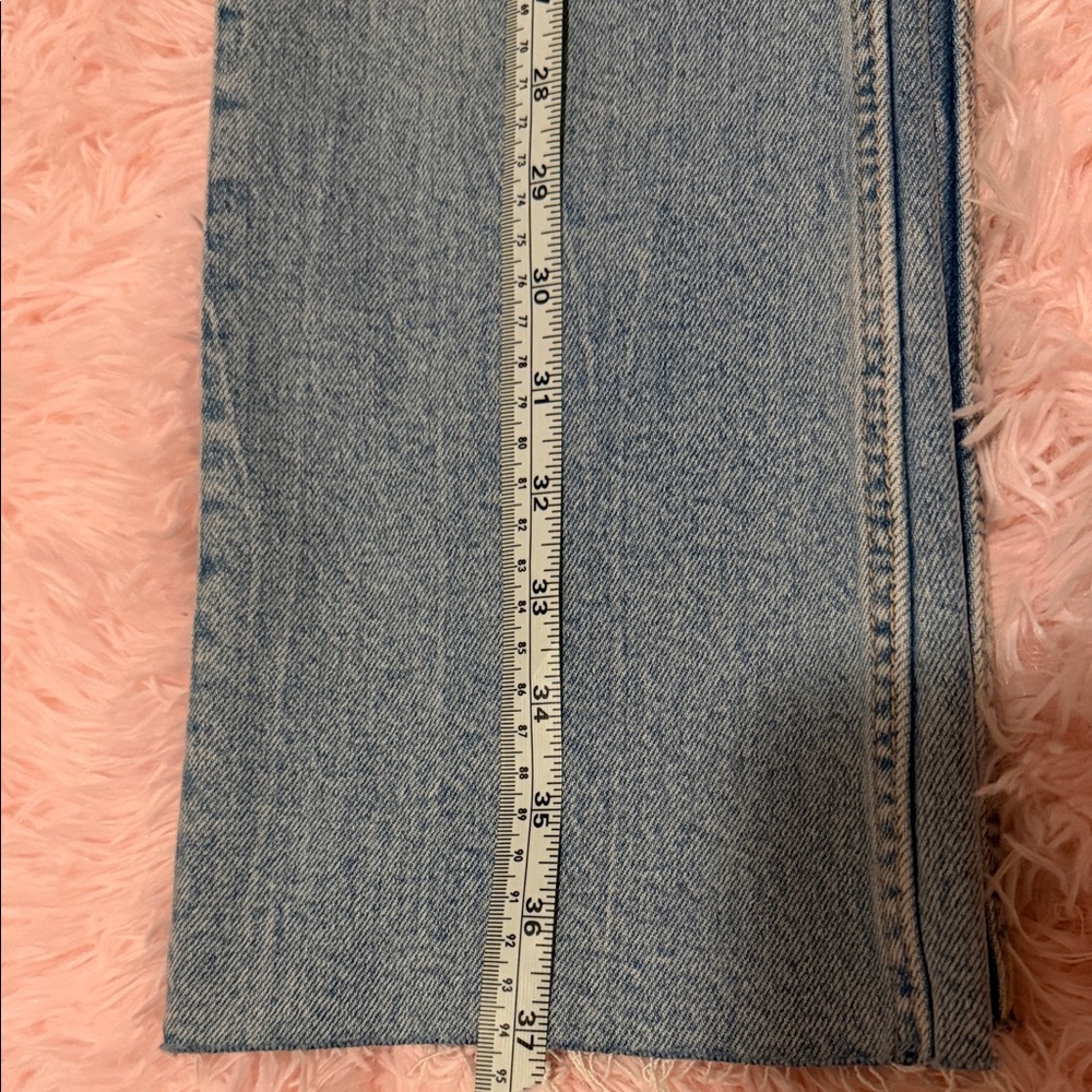 Zara Women's Sky Blue Straight Jeans - Picture 6 of 12